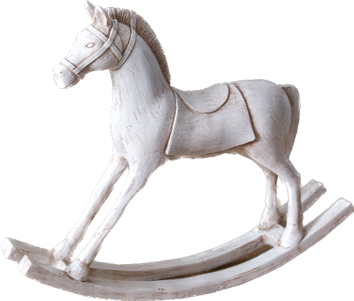 Tabletop Rocking Horse Figurine -LARGE- Great for babies room decor